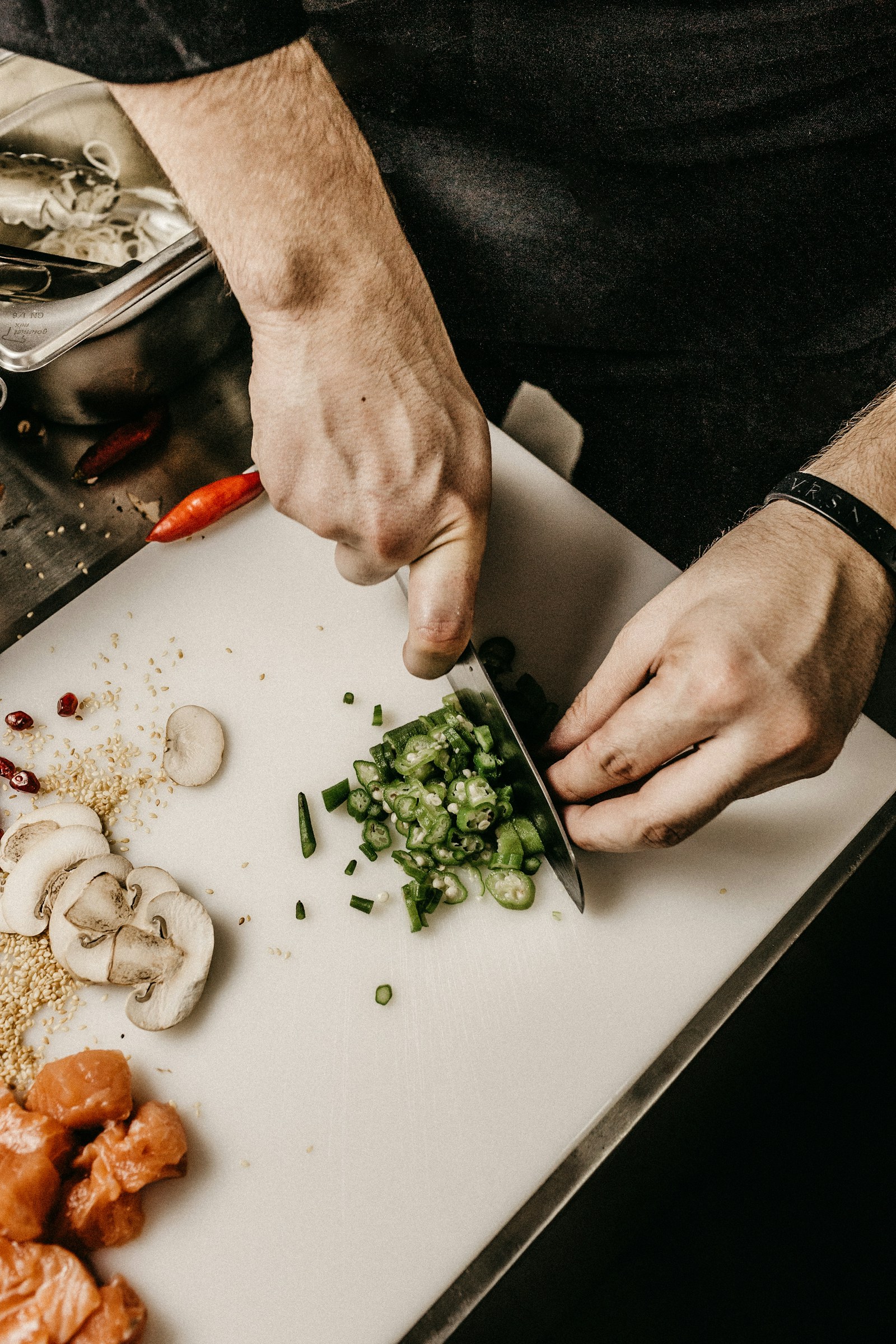 Hand-made tagliatelle